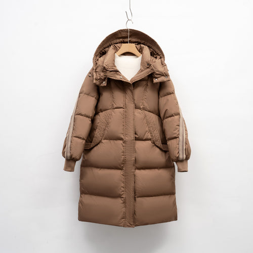 Insulated winter coat for women with functional pockets and adjustable hood Amarae