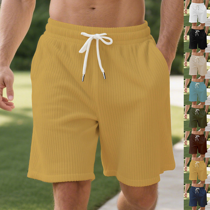 Casual men's pants in soft fabric with elastic waistband and practical side pockets Lune London