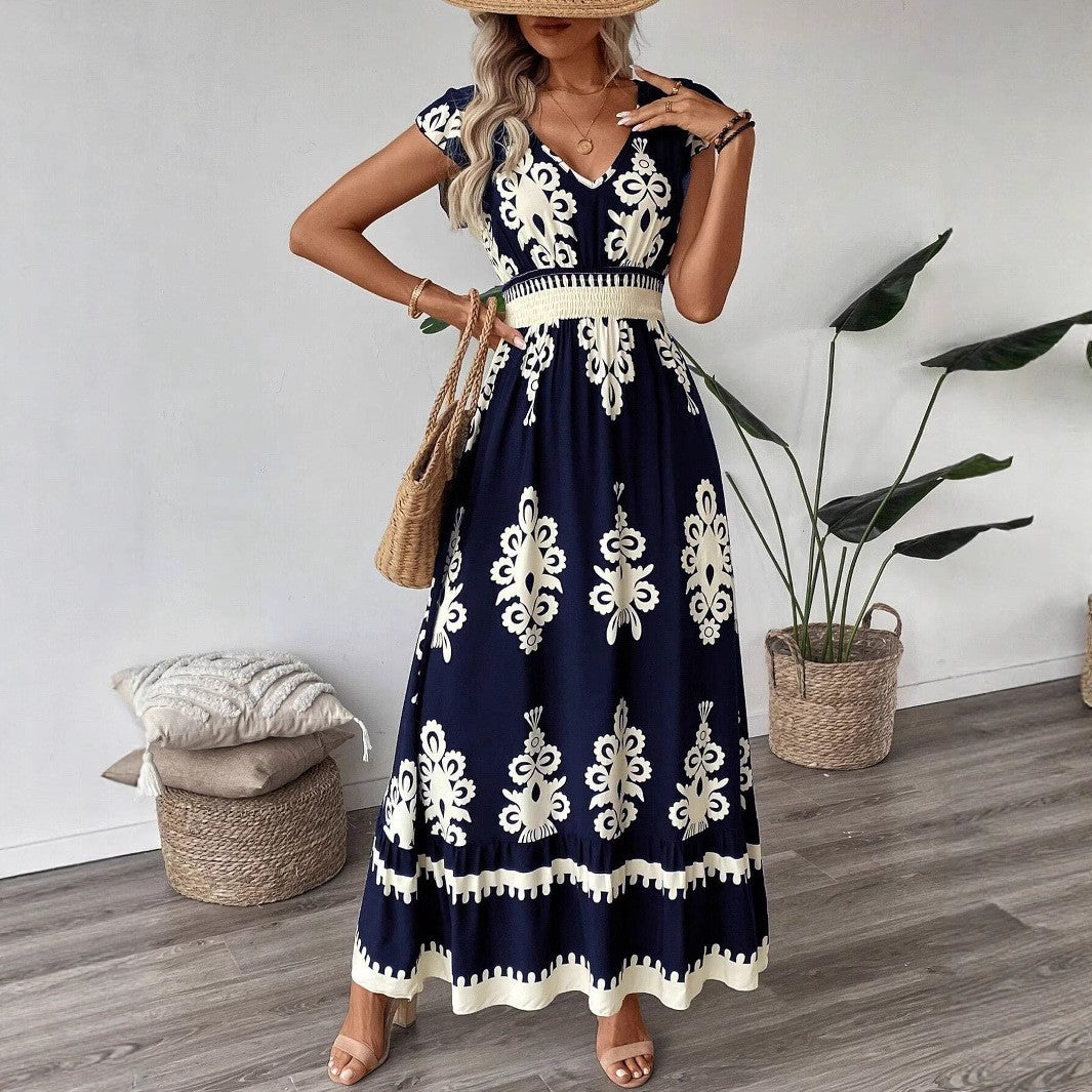 Women Maxi Dress Bohemian Print Lune London