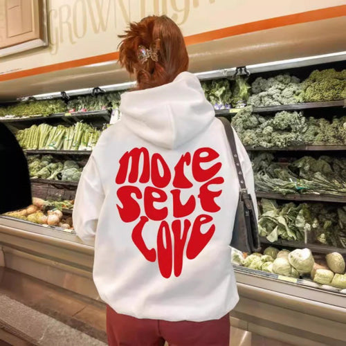 Women's oversized hooded sweatshirt with creative heart design Amarae