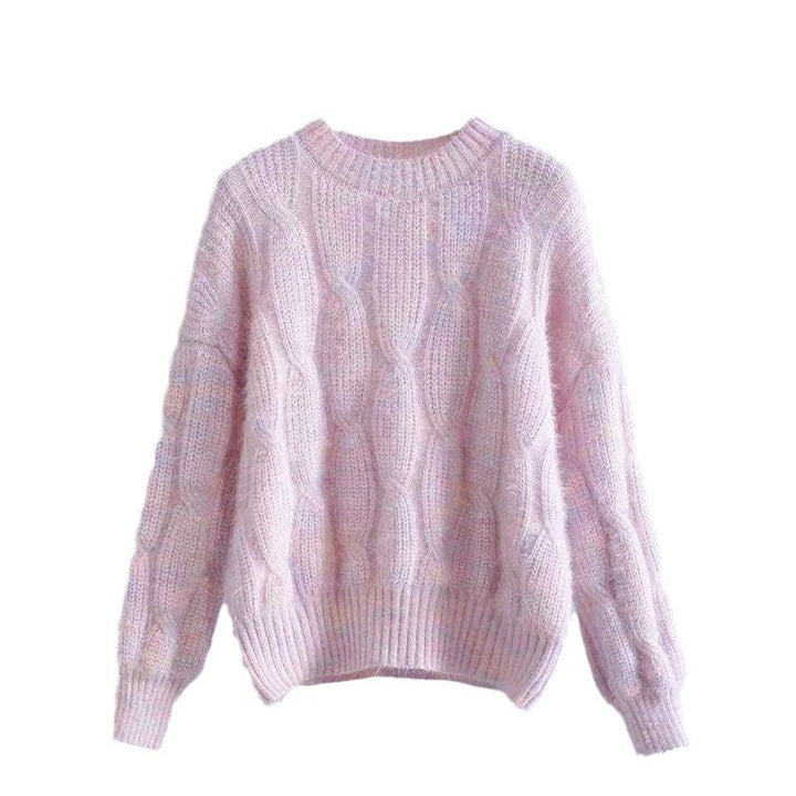 Chunky knit sweater for women with an innovative wave pattern Lune London