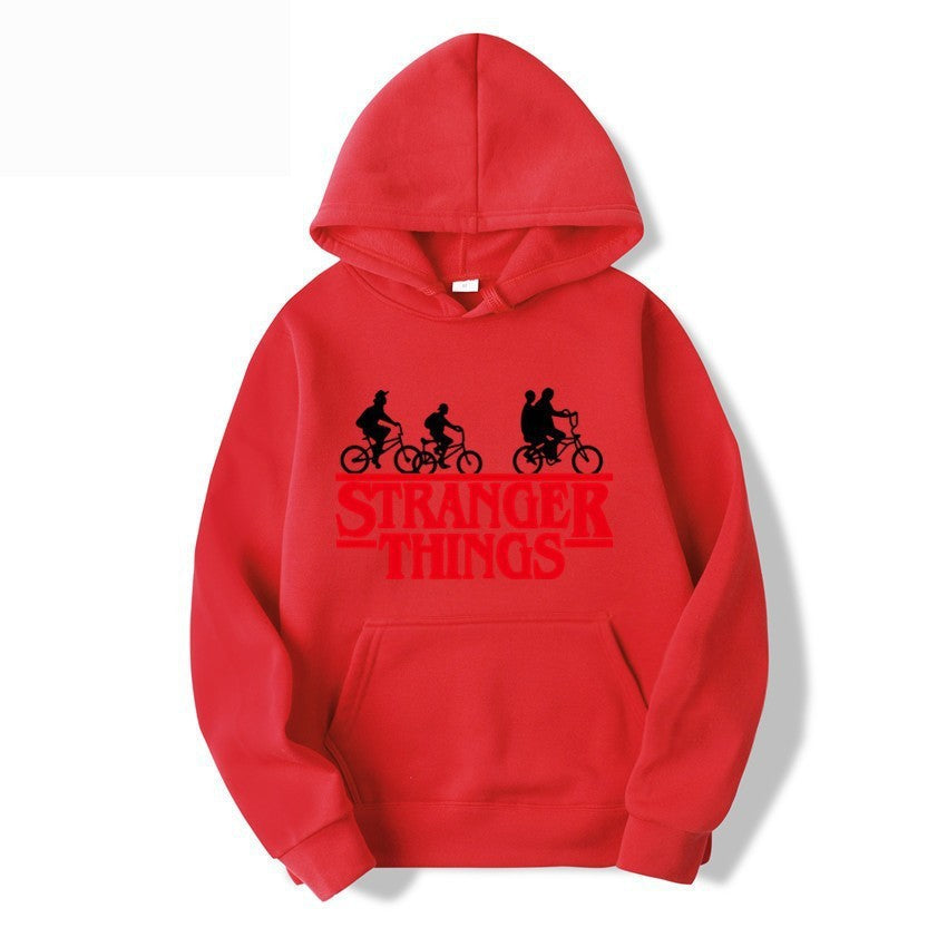 Women's hooded sweatshirt with creative Stranger Things design Chic & Stil