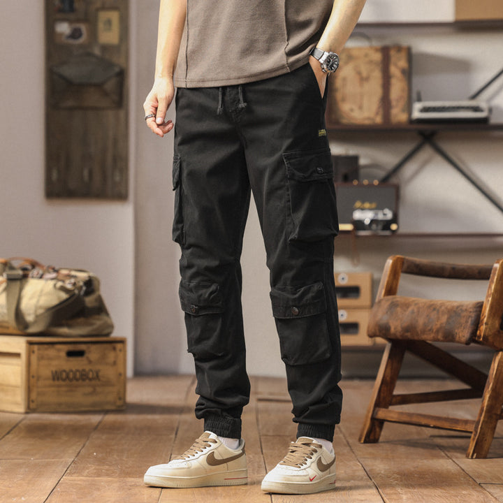Comfortable cargo pants for men with elastic cuffs Lune London