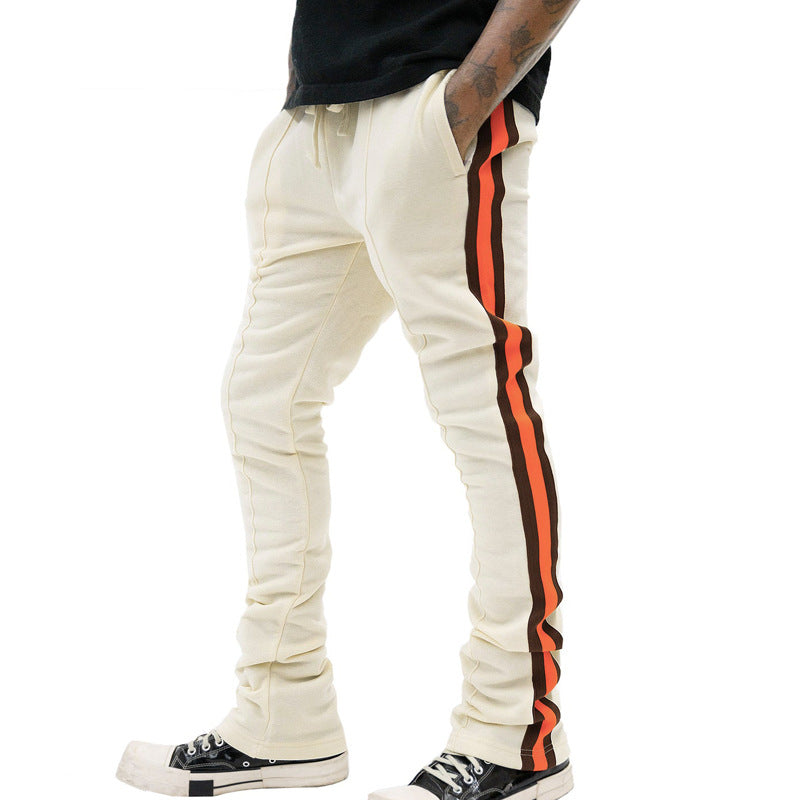 Men's sports pants with side stripes and adjustable waist Lune London