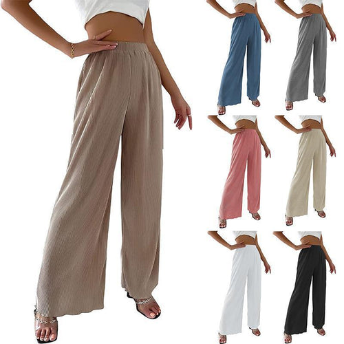 Amarae fluid pleated wide pants for women