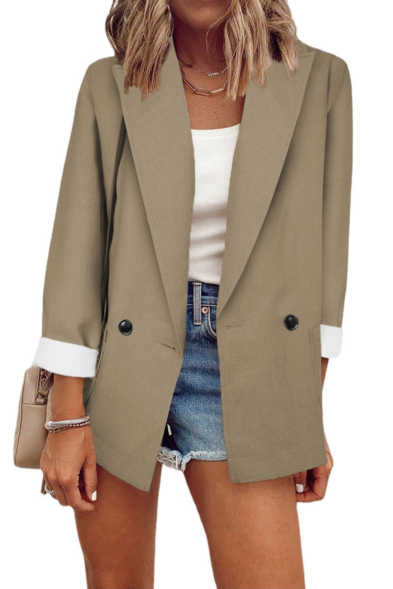 Ladies oversized casual blazer with modern details Lune London