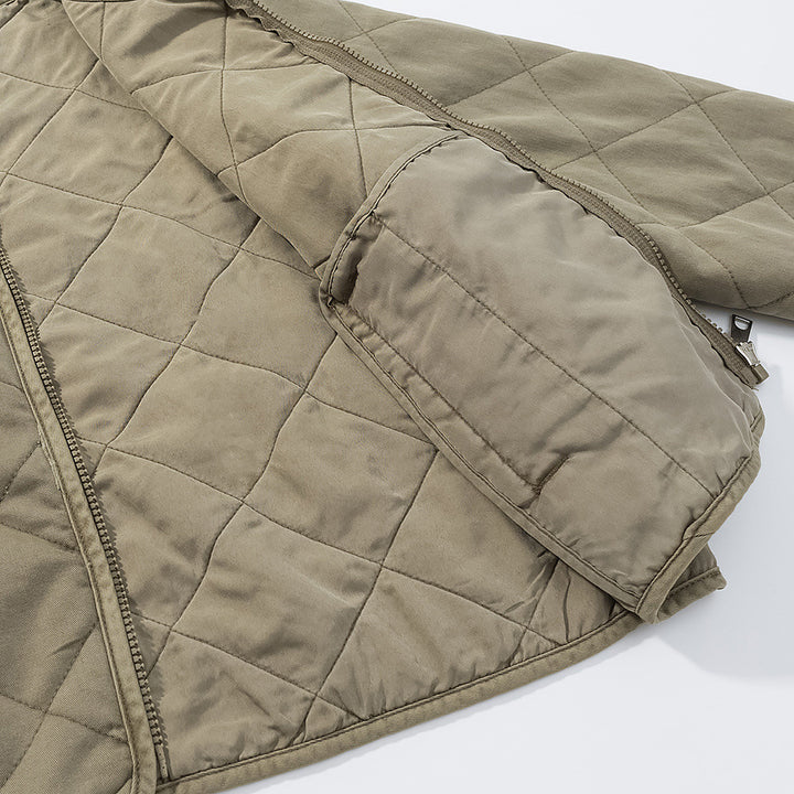 Quilted transition jacket for women with simple pockets and elegant cut Lune London