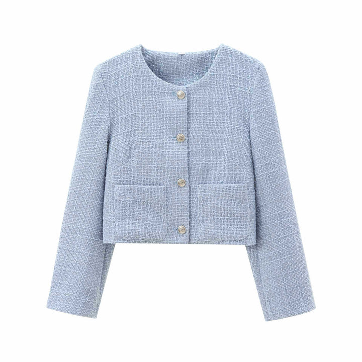 Ladies Structured Boucle Jacket Lune London