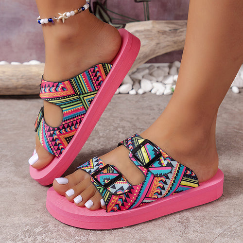 Comfortable adjustable patterned sandals for women Amarae