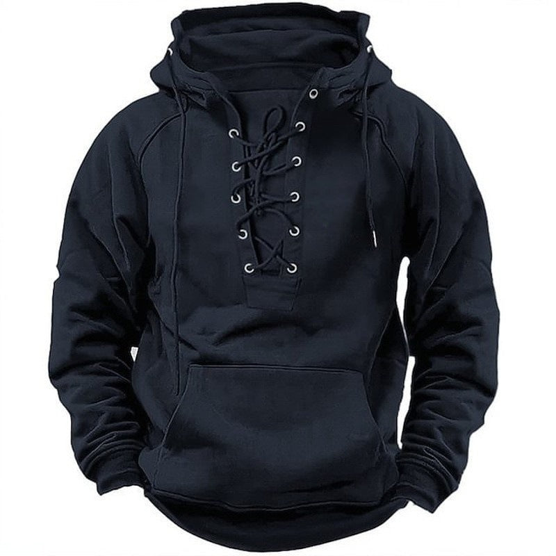 Amarae | Men's hoodie with modern lace-up design and soft inner lining