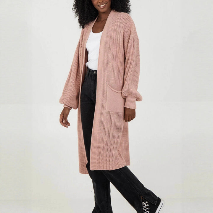 Manteau en tricot pour femmes au design décontracté oversize Chic & Stil