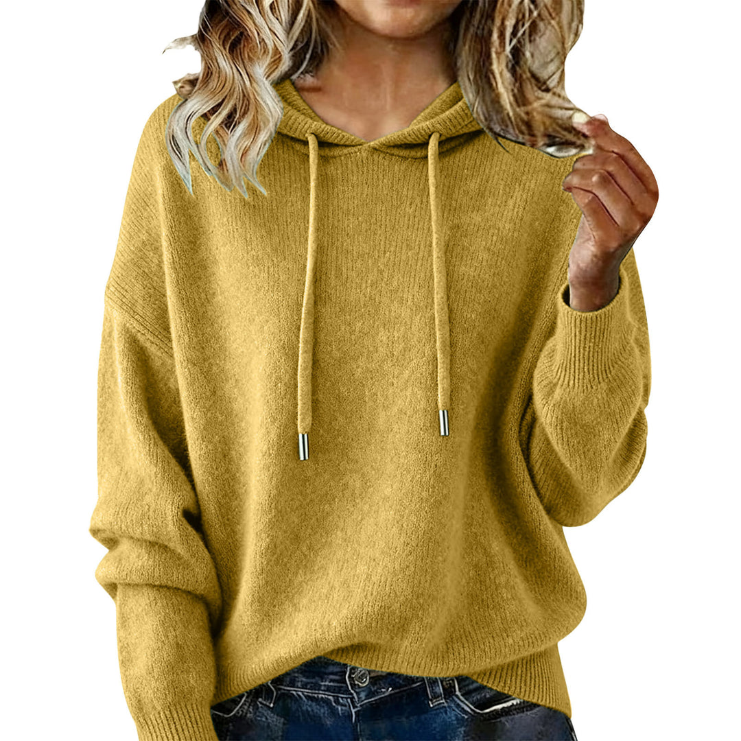 Sweat à capuche surdimensionné pour femmes avec design texturé et cordon de serrage Chic & Stil