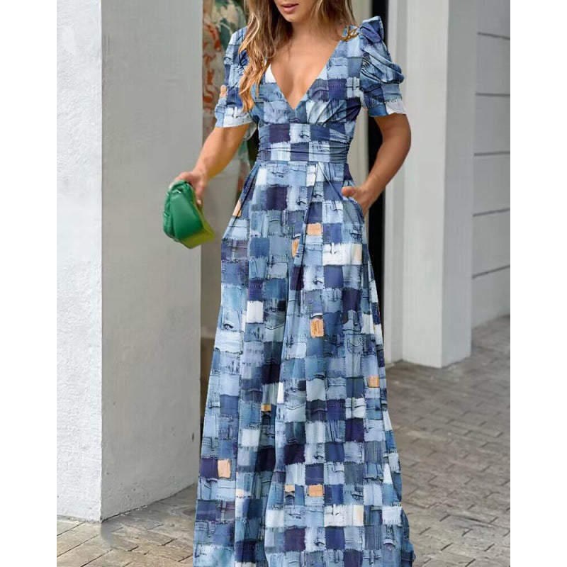 Tropical Floral Printed Maxi Dress Women Lune London