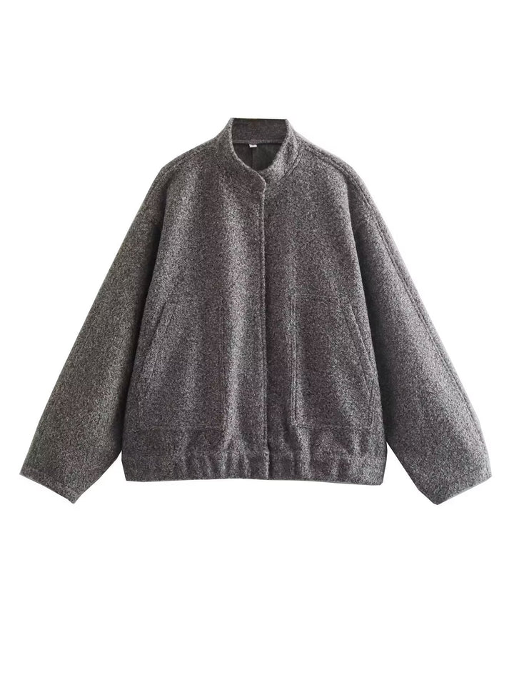 Transitional jacket for women with a modern fabric blend and practical pockets Lune London