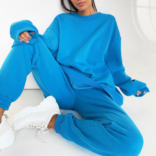 Amarae oversized casual and comfortable fleece set for women