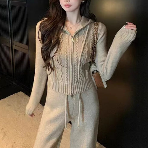 Cardigan femme avec fermeture éclair et motif en relief Chic & Stil