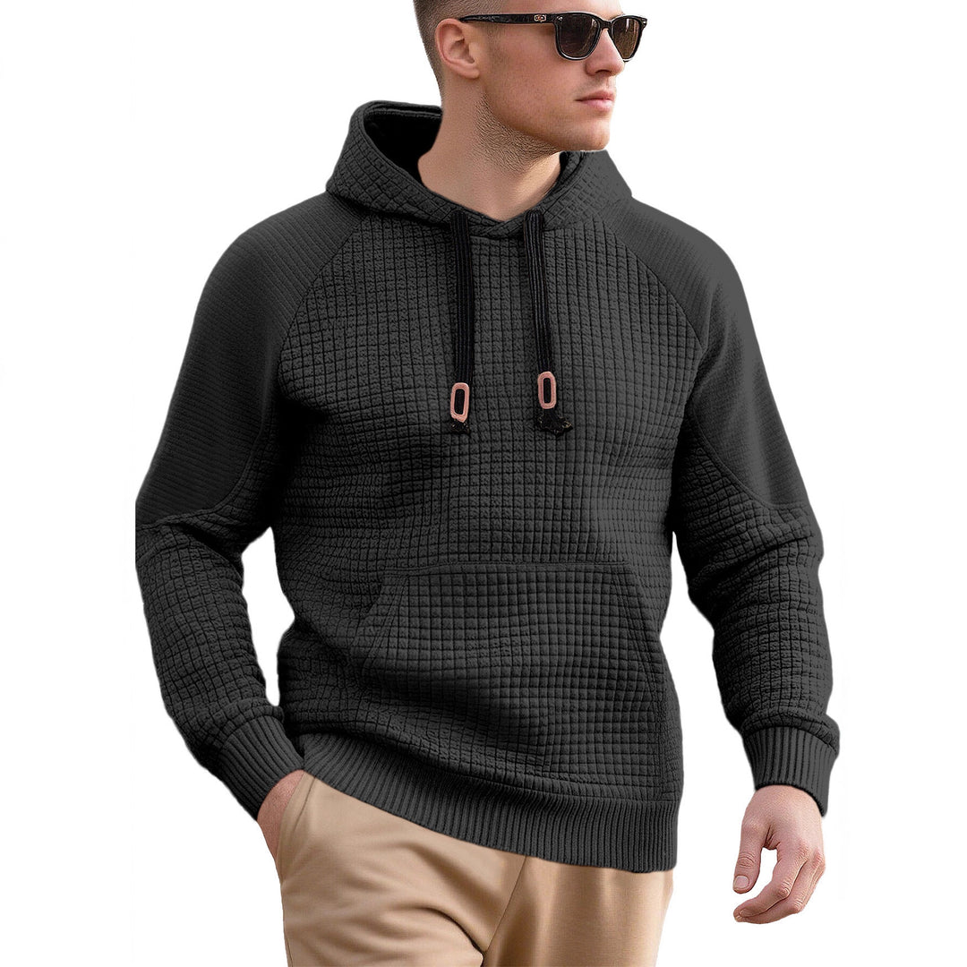 Men's sporty hoodie with innovative structure design and practical drawstrings Lune London