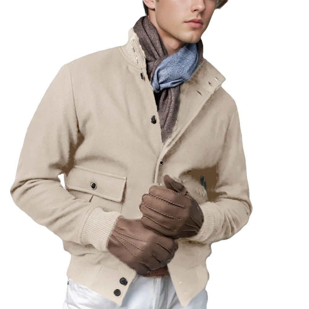 Fashionable wool jacket for men with warm inner lining Lune London