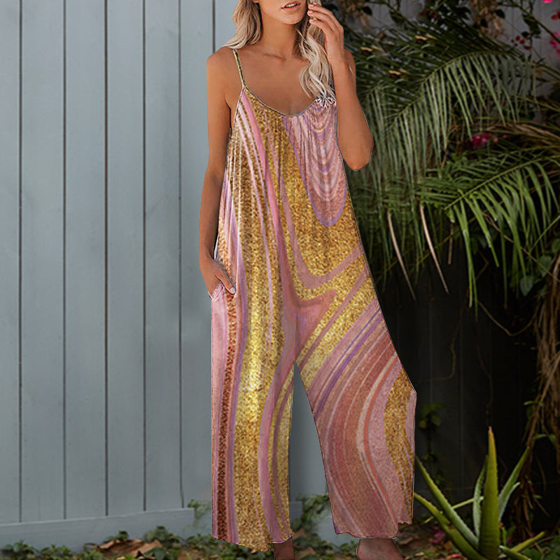 Women's summer dress with a floral design and practical pockets Lune London