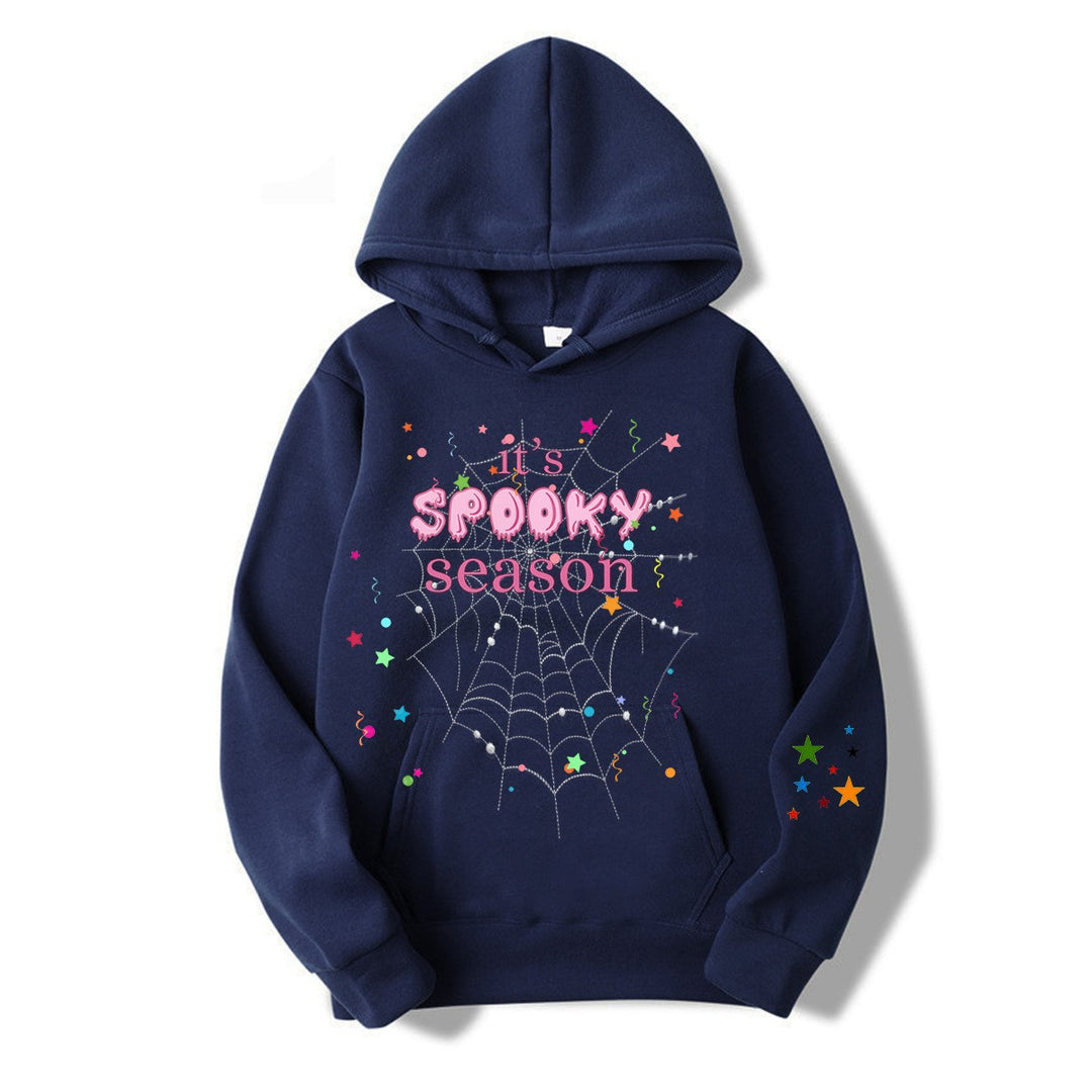 Women cozy hoodie with graphic Halloween design Chic & Stil