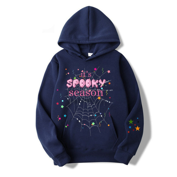 Women cozy hoodie with graphic Halloween design Chic & Stil