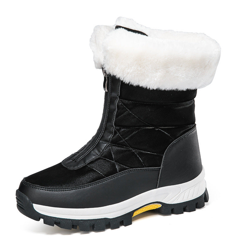 Women's Insulated Thermal Winter Boots with Zipper and Non-Slip Tread Sole Amarae
