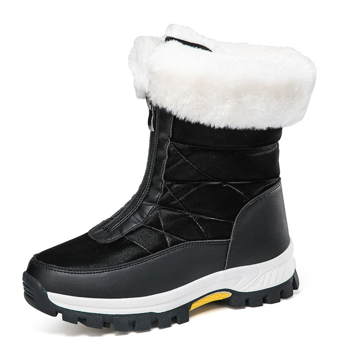 Women's Insulated Thermal Winter Boots with Zipper and Non-Slip Tread Sole Amarae
