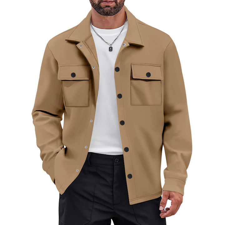 Trendy shirt jacket for men with practical pockets and innovative comfort Lune London