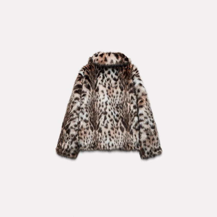 Ladies Chic and Stylish Faux Fur Jacket