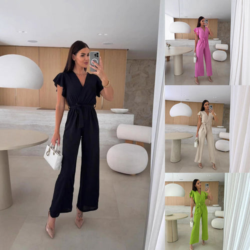 Ladies Elegant Wrap Jumpsuit Amarae
