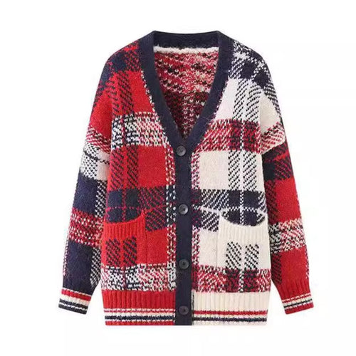 Ladies striped knit cardigan Amarae