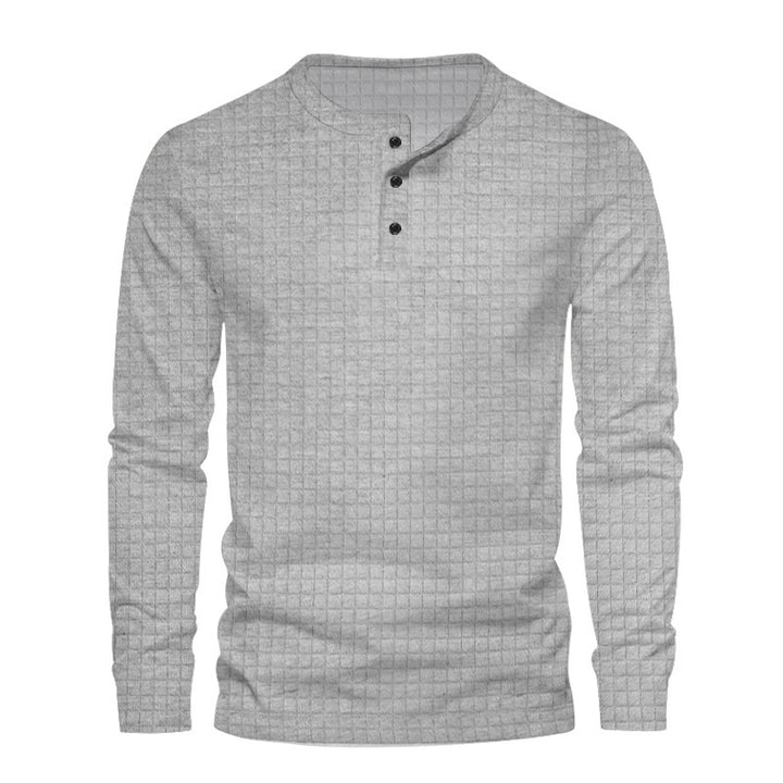 Men's long sleeve shirt with textured design Amarae