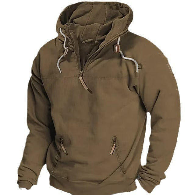 Windbreaker hoodie for men with practical pockets and eco-friendly material Lune London