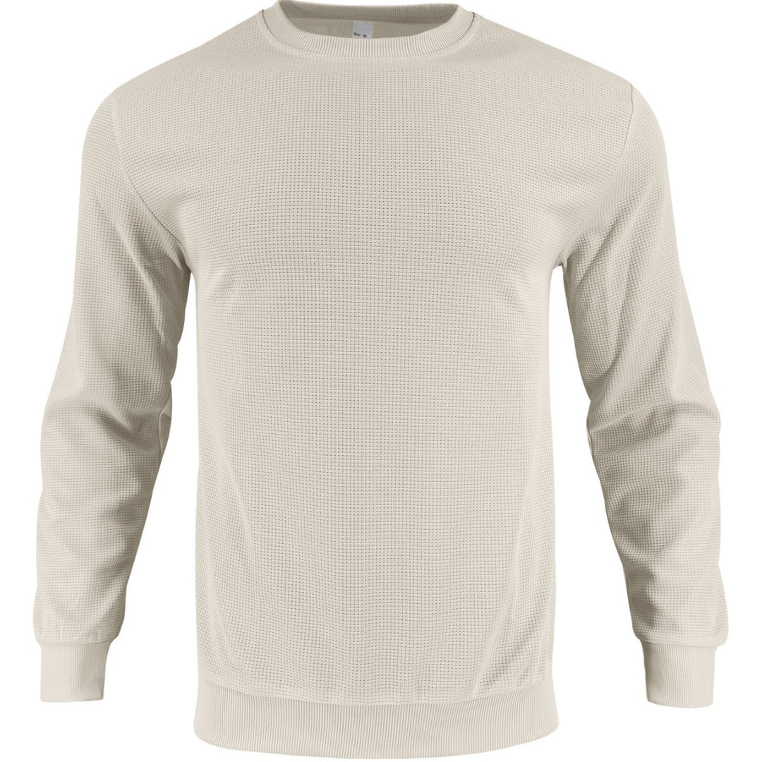 Trendy structural sweatshirt for men with round collar and elastic edges Lune London