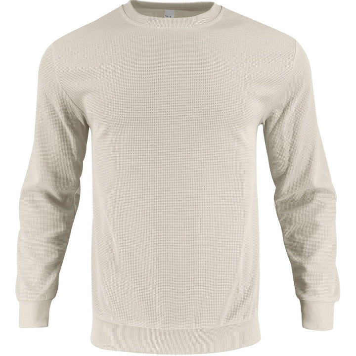 Trendy structural sweatshirt for men with round collar and elastic edges Lune London