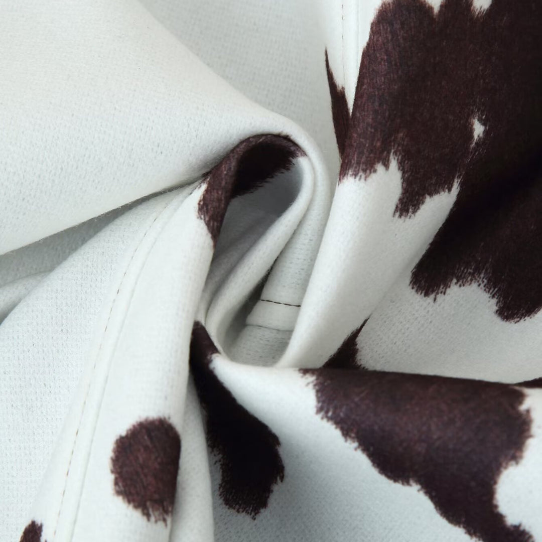 Fashion jacket for ladies with a creative cow pattern Lune London