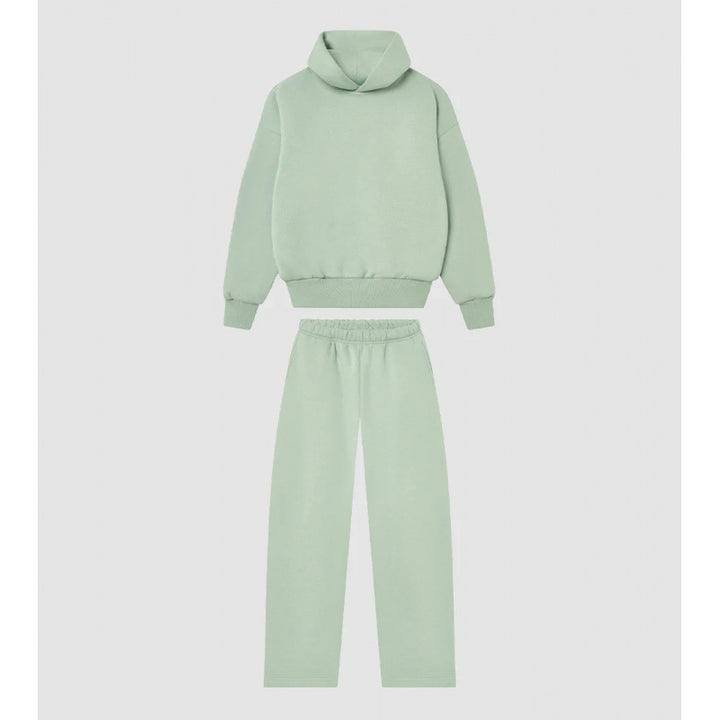 Women's Cozy Sweatshirt and Pants Set with High Collar and Casual Fit Lune London
