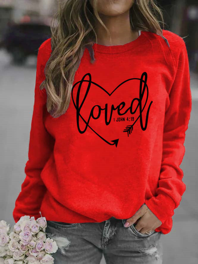 Women’s sweatshirt with inspiring lettering and trendy design Lune London