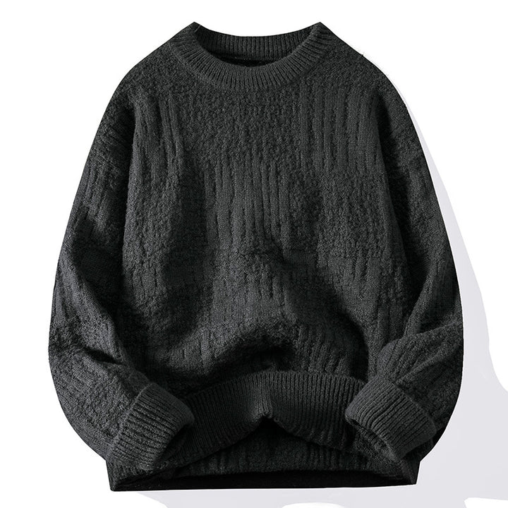 Knit sweater for women with structured pattern Lune London