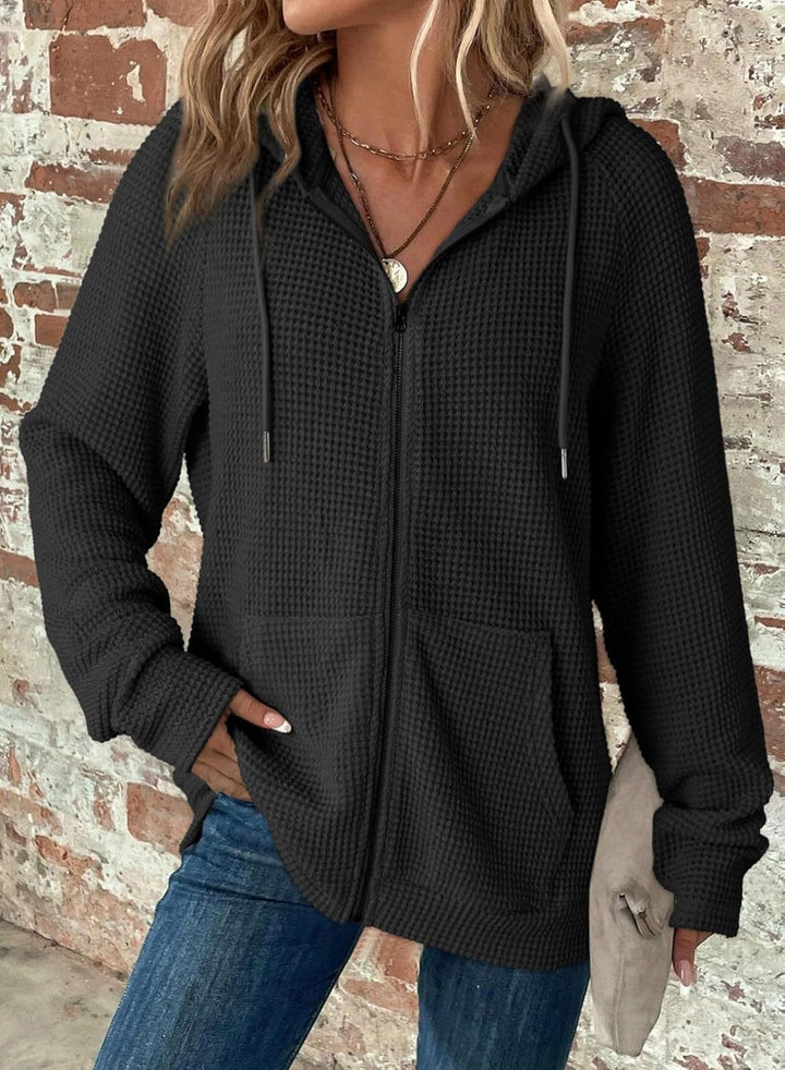 Lune London women's hoodie with embossed pockets