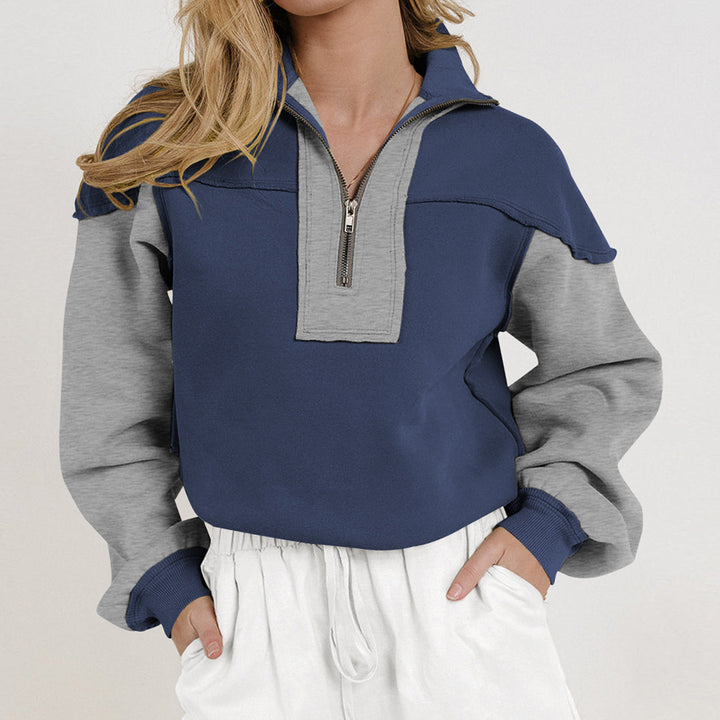 Women’s sporty high collar sweater Lune London