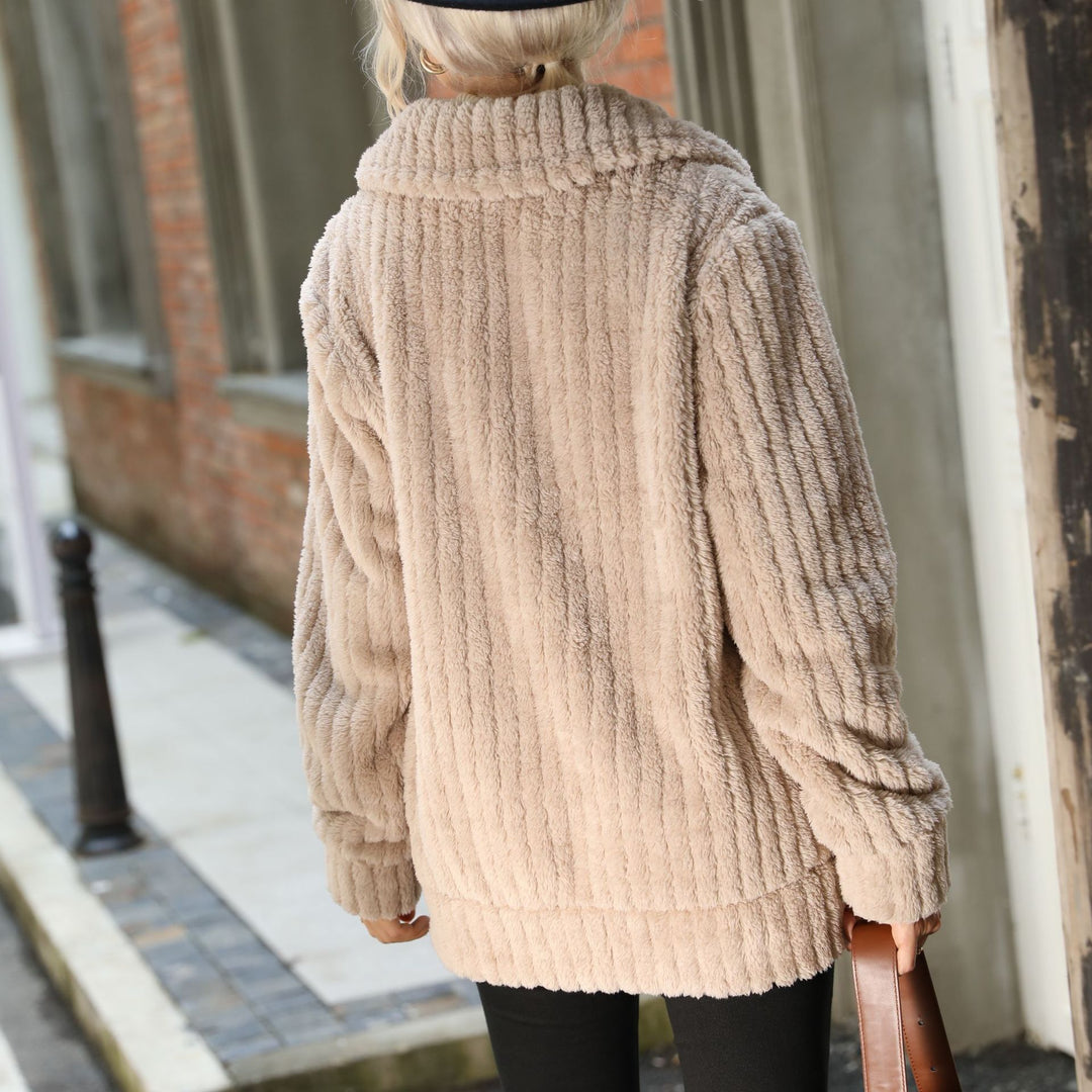 Ladies Chic and Stylish Cozy Fleece Jacket