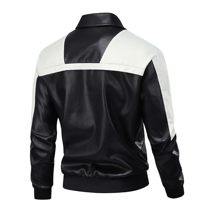 Elegant men's jacket with leather accents Lune London