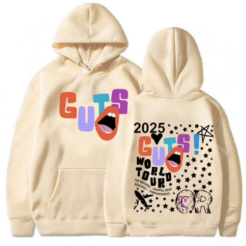 Women's hoodie with creative graphic elements and unique tour print Amarae