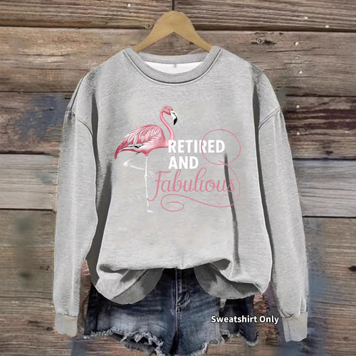 Sweatshirt femme avec motif de flamant rose unique et impression inspirante Chic & Stil