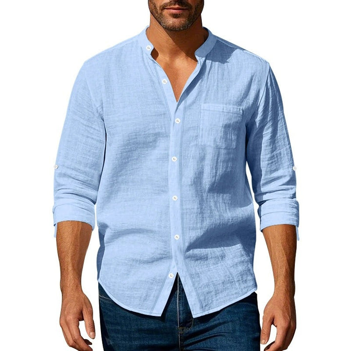 Linen button-up shirt for men Lune London