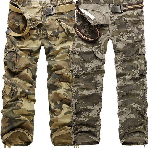 Amarae | Men's cargo pants with elastic waistband and versatile pockets