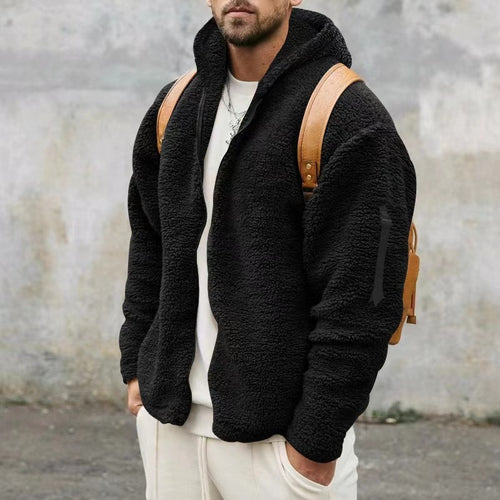 Men's cozy fleece sweatshirt with hood Amarae