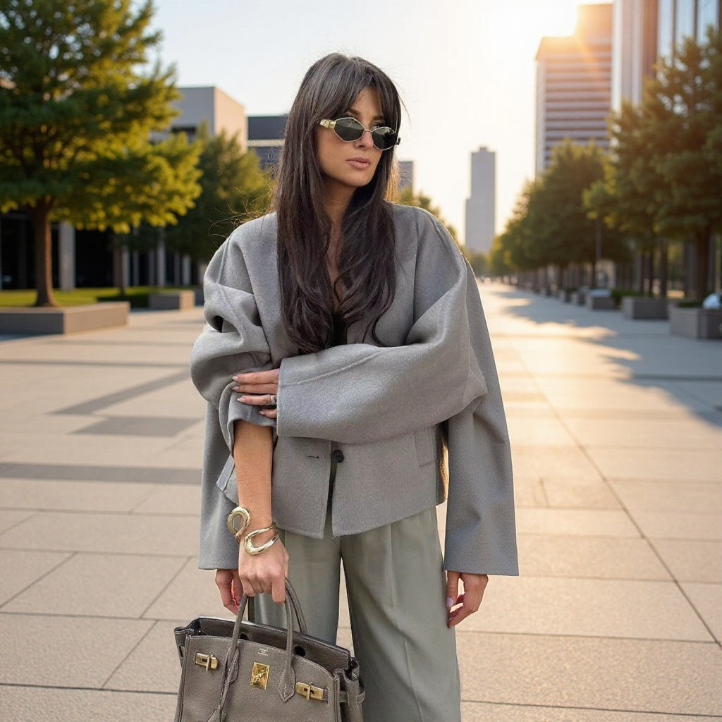 Veste courte tendance pour femmes avec coupe élégante et poches pratiques Chic & Stil