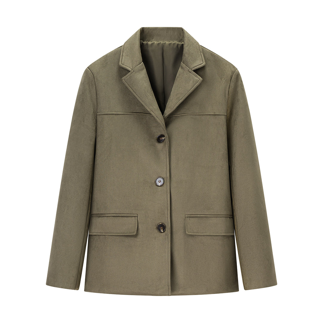 Veste blazer tendance pour femmes en tissu doux Chic & Stil